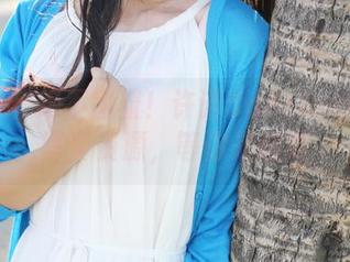 美媛馆 – 绝不害羞！许诺Sabrina的油亮写真资源，等你来翻牌