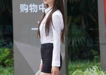 魔镜街拍 – 楼楼的白色连衣裙——高清写真，连风都以为是人间仙子